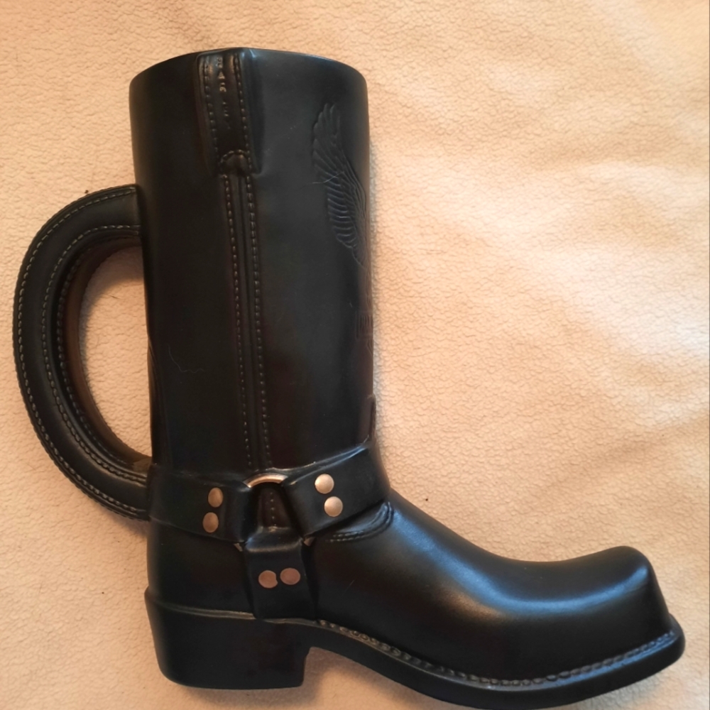 Harley Davidson Black Boot Mug